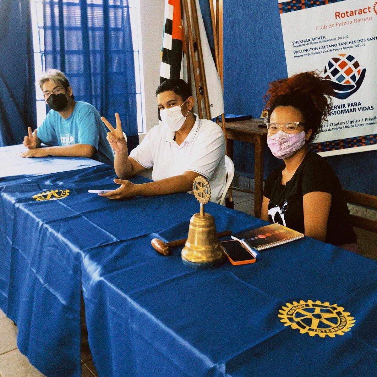 interactpb's tweet image. No dia 26 de julho tivemos nossa 1ª reunião ordinária do novo ano rotário 💚