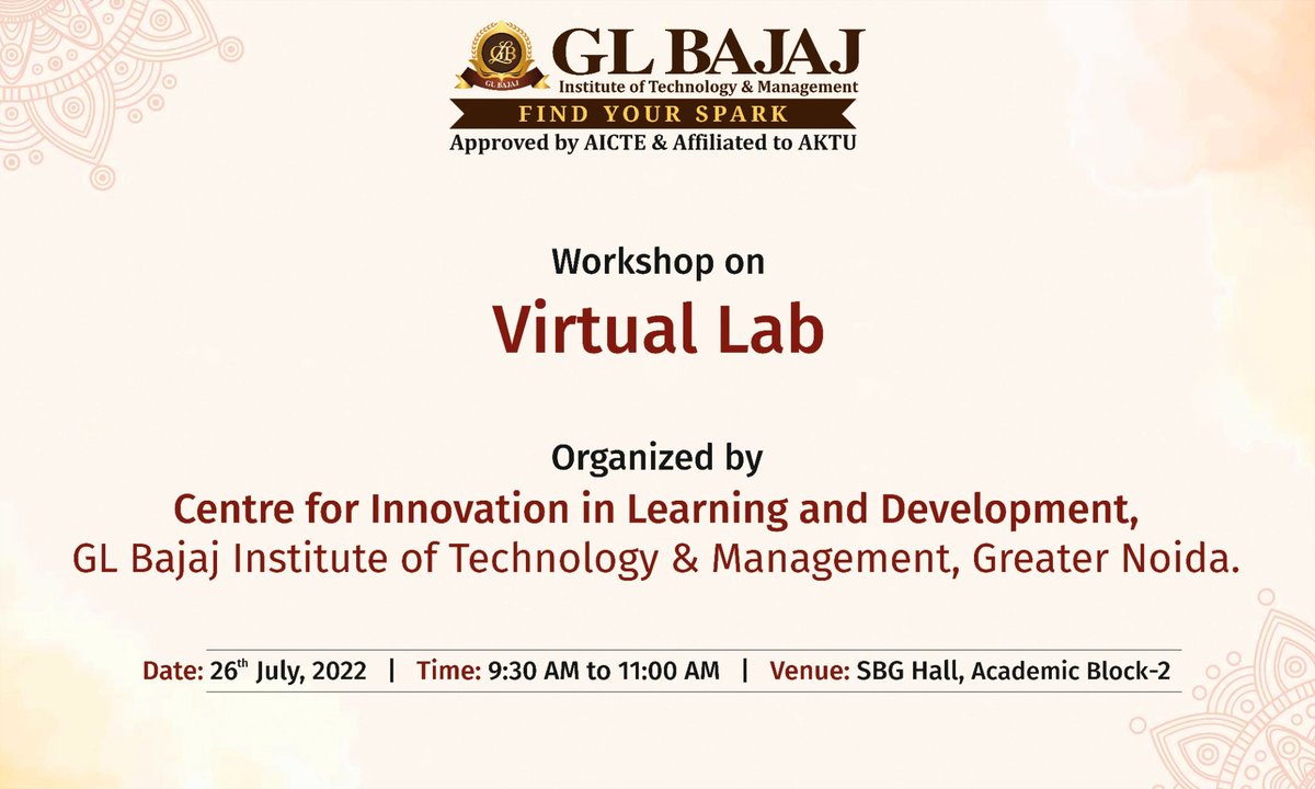 rajeevchr's tweet photo. Workshop on Virtual Lab at GL Bajaj Institute of Technology &amp; Management Greater Noida https://t.co/f0knycmeaI