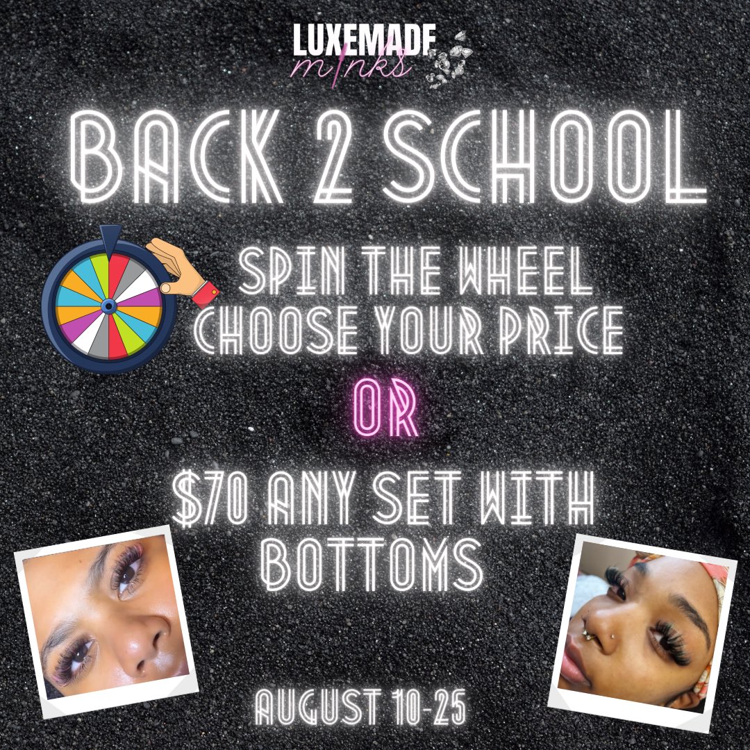 deanaraew's tweet photo. if you haven’t booked your appointment what are you waiting for??? $70 or get a chance to spend the wheel and choose your own price! follow us on instagram.. click book now to book your appointment!
https://t.co/pslNCZtMd3
#aamu #aamu26 #aamu25 #aamu24 https://t.co/hHgpHzDxaa