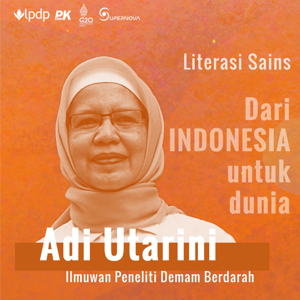 dansuyandi's tweet photo. @LPDP_RI @PK191_LPDP Ilmuwan kedua ada Professor Adi Utarini yang merupakan ilmuwan penelitian demam berdarah yang masuk ke daftar 100 Orang Paling Berpengaruh dari Time 2021. Beliau adalah seorang Dosen di UGM yang juga dinobatkan sebagai 10 peneliti paling berpengaruh di dunia. https://t.co/hMdrK5vPYA