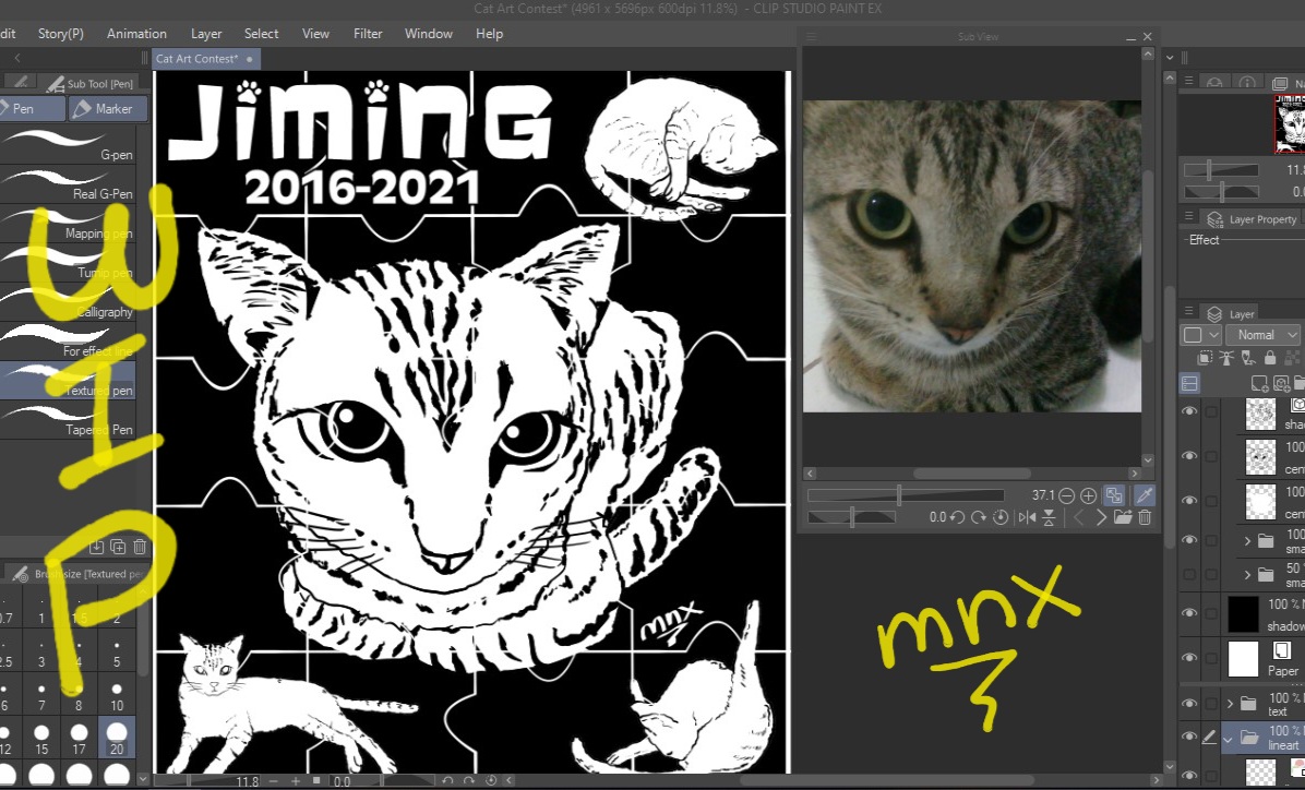 art_mnx's tweet photo. Workin on JiMing's furtrait. My entry sa "Draw Your Cat" invite to submit to Gantala Press for the "International Cat Day" on Aug 8, 2022.
#WIP #JiMing #Furtrait #Petcat #DigitalArt #GantalaPress #catsoffacebook #catsofinstagram #supportsmallpresses #catsph #CSP #MNX123 #MnxArt https://t.co/opZrAQV7nr