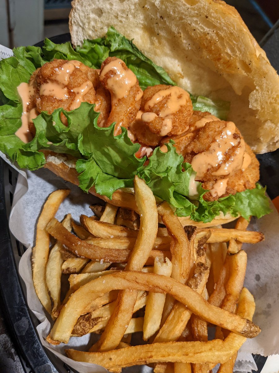 CityAcreBrewing's tweet photo. Who doesn't like fried shrimp po'boys?

As part of our ongoing menu expansion, we're going to be keeping these bad boys around! https://t.co/VXKn4z9BQE