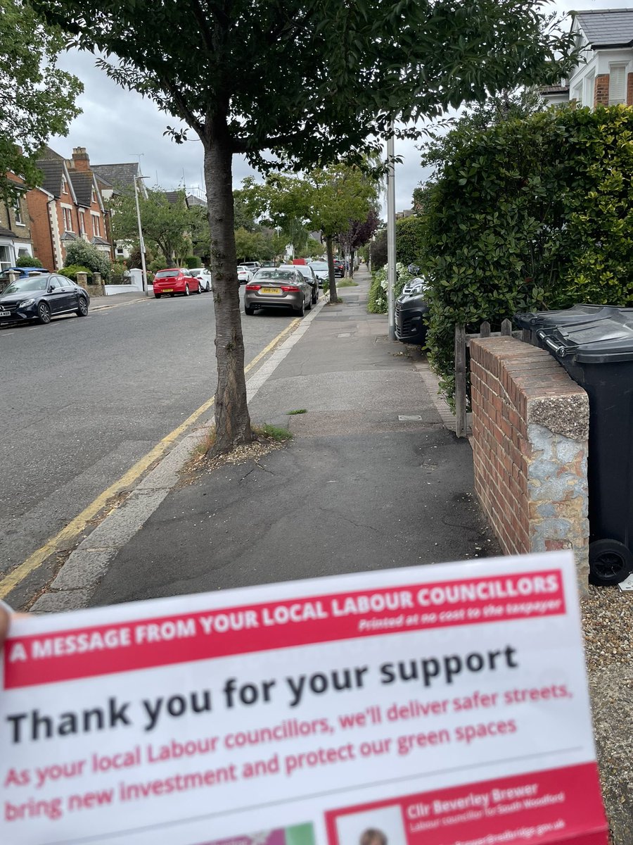 Out leafleting today in South Woodford.
