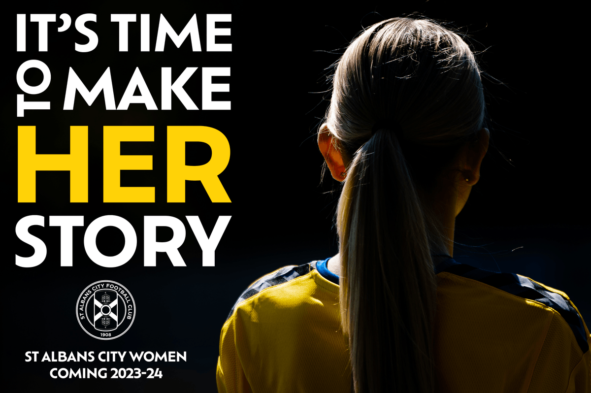 📆 Saints, it's time to #MakeHERstory

⚽ St Albans City Women, coming 2023-24

📲 <a href="/stalbanscityfcw/">——</a>

#SACFC 😇