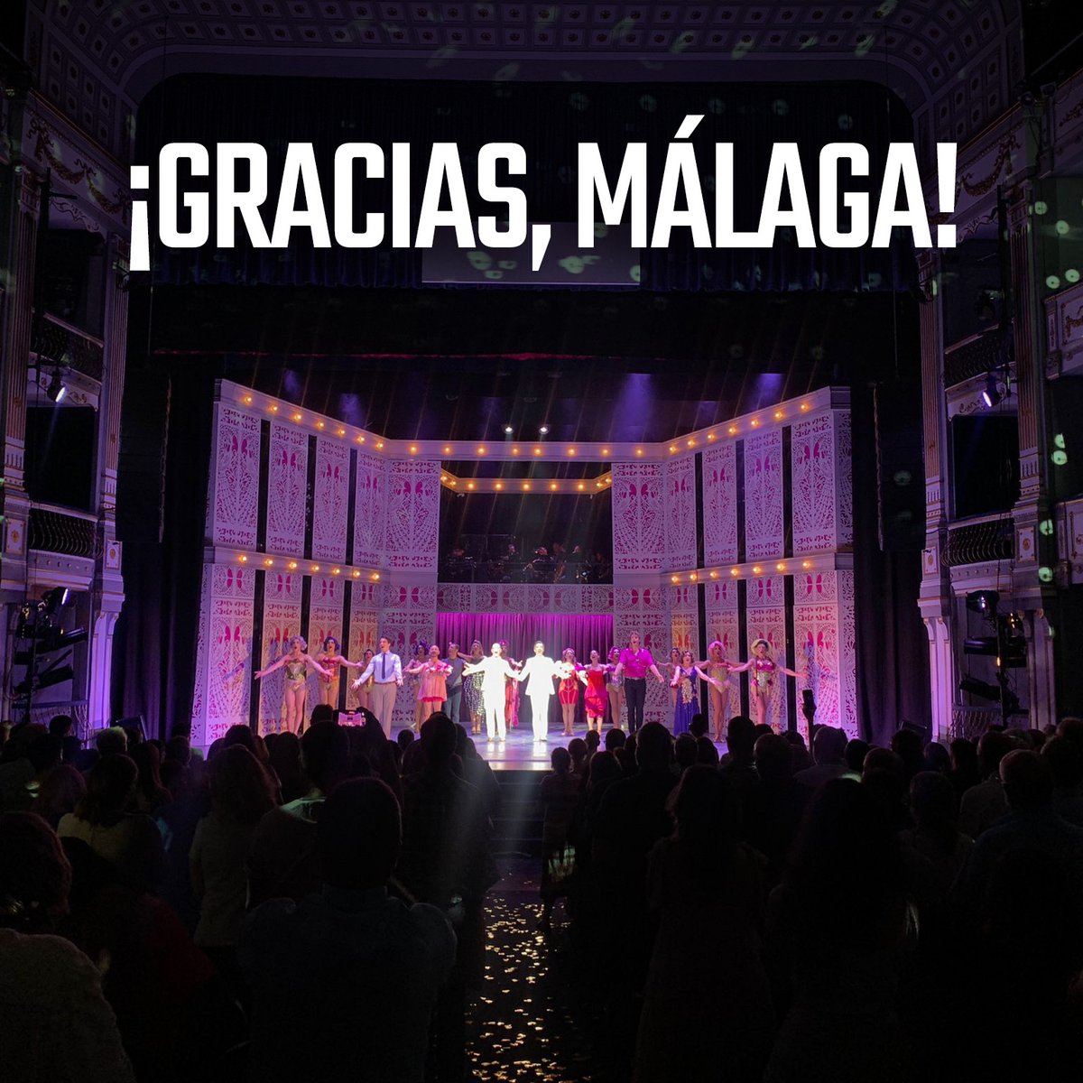 ¡Muchísimas gracias Málaga por estas semanas! 🤩 No podríamos haber tenido un mejor comienzo de gira 💖 Próxima parada: GIJÓN. #LaJauladelasLocas #LaJaulaElMusical #LaJaulaEsUnaFiesta