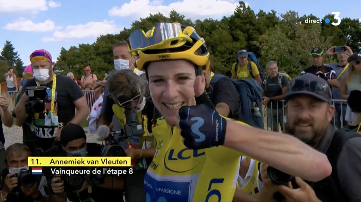 𝐑𝐞́𝐬𝐮𝐥𝐭𝐚𝐭𝐬 𝐝𝐮 𝐣𝐨𝐮𝐫⤵️
💛Annemiek van Vleuten 
2. Demi Vollering 
3. Silvia Persico
4. Kasia Niewiadoma 
5. Juliette Labous 

#TDFF