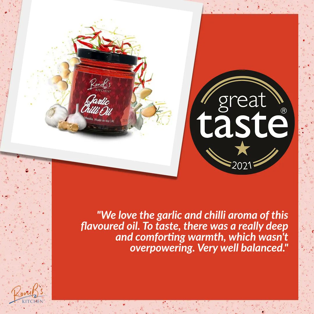 To round up the week of our Great Taste trio, here are some of the judges feedback to our Garlic Chilli Oil, which won ⭐ in 2021.
Got your own feedback? Share them in the comments below.