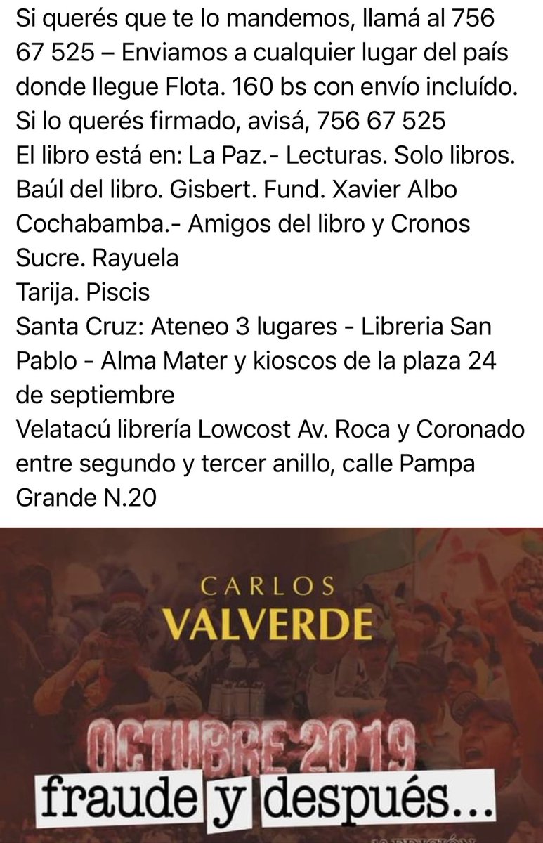CFValverde's tweet photo. Avisá https://t.co/ae2DfD8bIL