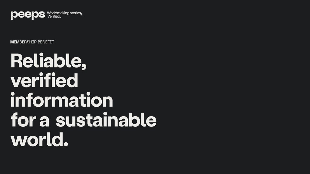 All Peeps stories labeled “Open Access” or “Free to Read” can be read in full by anybody, No need to sign in, and no paywall.

peepsmagazine.ca

#culture #adfree #ethicallyproduced #worldmaking #canadian #culturalanthropology