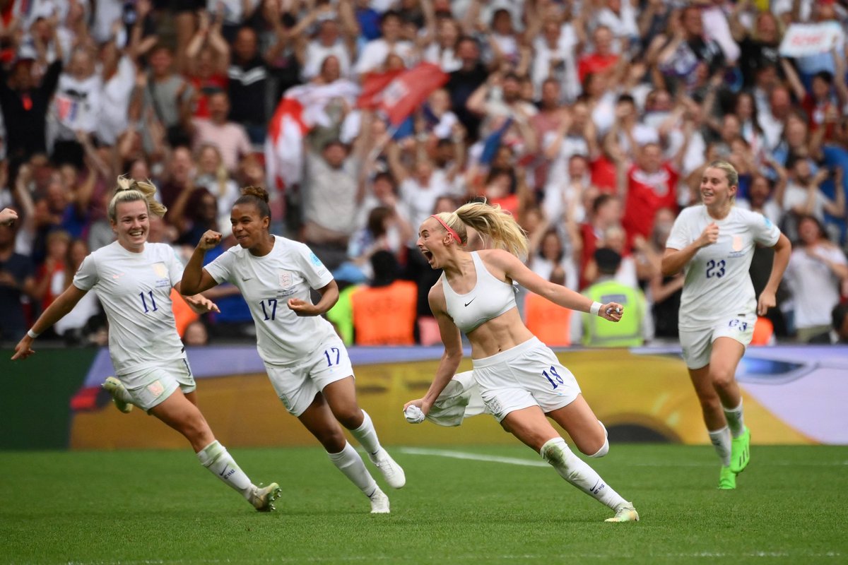talkSPORT's tweet image. 📅 1972: The first England Women’s International game is played

📅 2022: England win the Euros

Iconic from the #Lionesses🏆