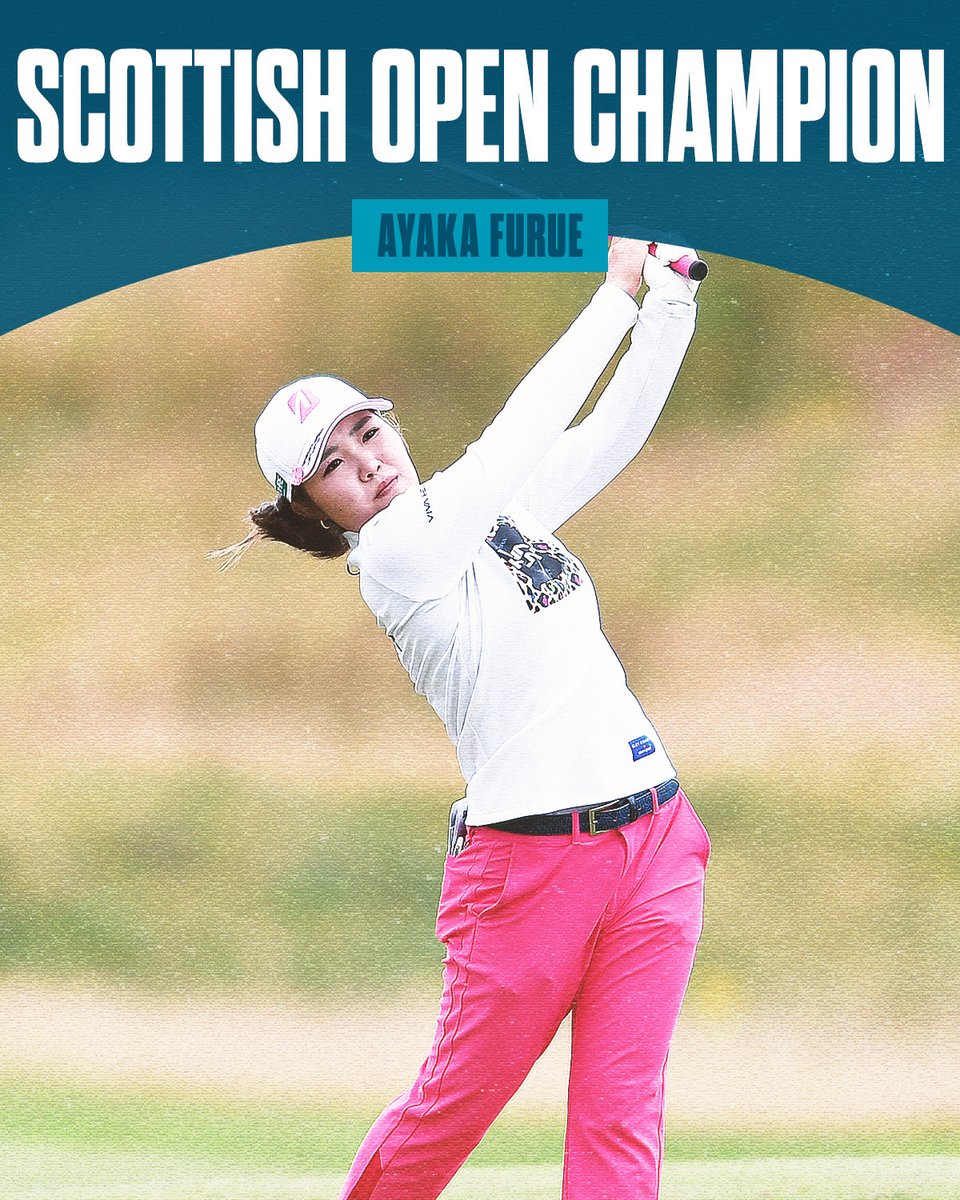 Ayaka Furue is the Scottish Open champion! 🏆 This is her first LPGA Tour victory.