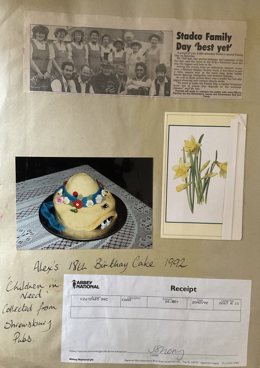 shrewsmorris's tweet photo. 1991 and 1992, ceilidhs, good friends remembered, cake (of course), days out, @CN_Fund, birthdays, #Morris and nice people. #Shrewsbury Morris #teamarchives #becauseyourhistoryisimportant https://t.co/JcaXgblTIu