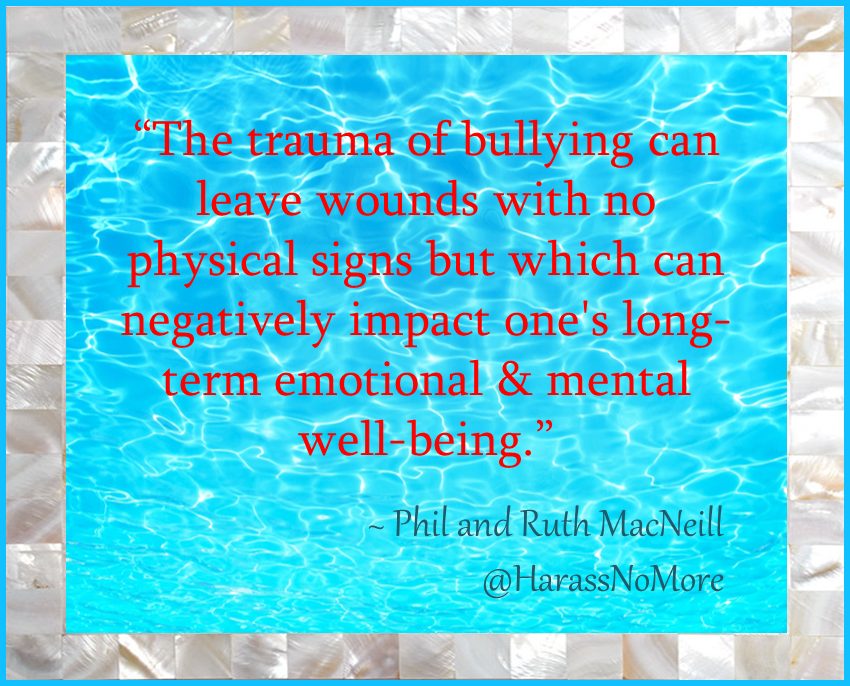 HarassNoMore's tweet photo. Our take on: #LongTermImpacts #bullying #trauma https://t.co/tFkPkgmKfM