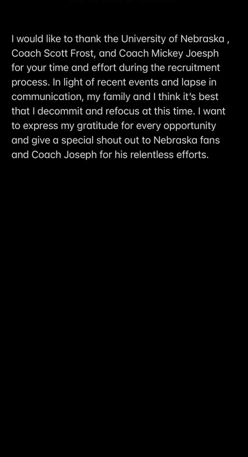 23 4 Star Edge Decommits From Nebraska