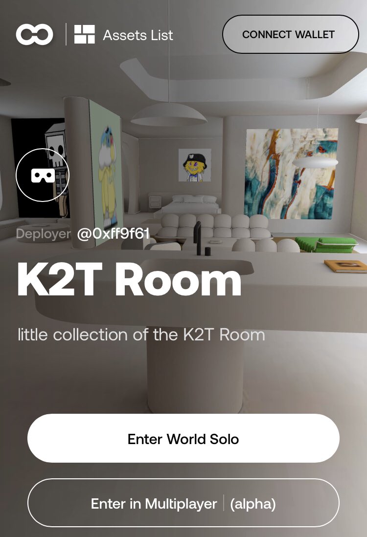 kotcho2tls's tweet photo. K2TRoom preview of the exhibition in the metaverse! https://t.co/UJnvIllvvL #Metaverse #oncyber #NFTCommunity #bedroomnft 🔥🚀🖼🥳⚡️🤩 https://t.co/98wYohgcqZ