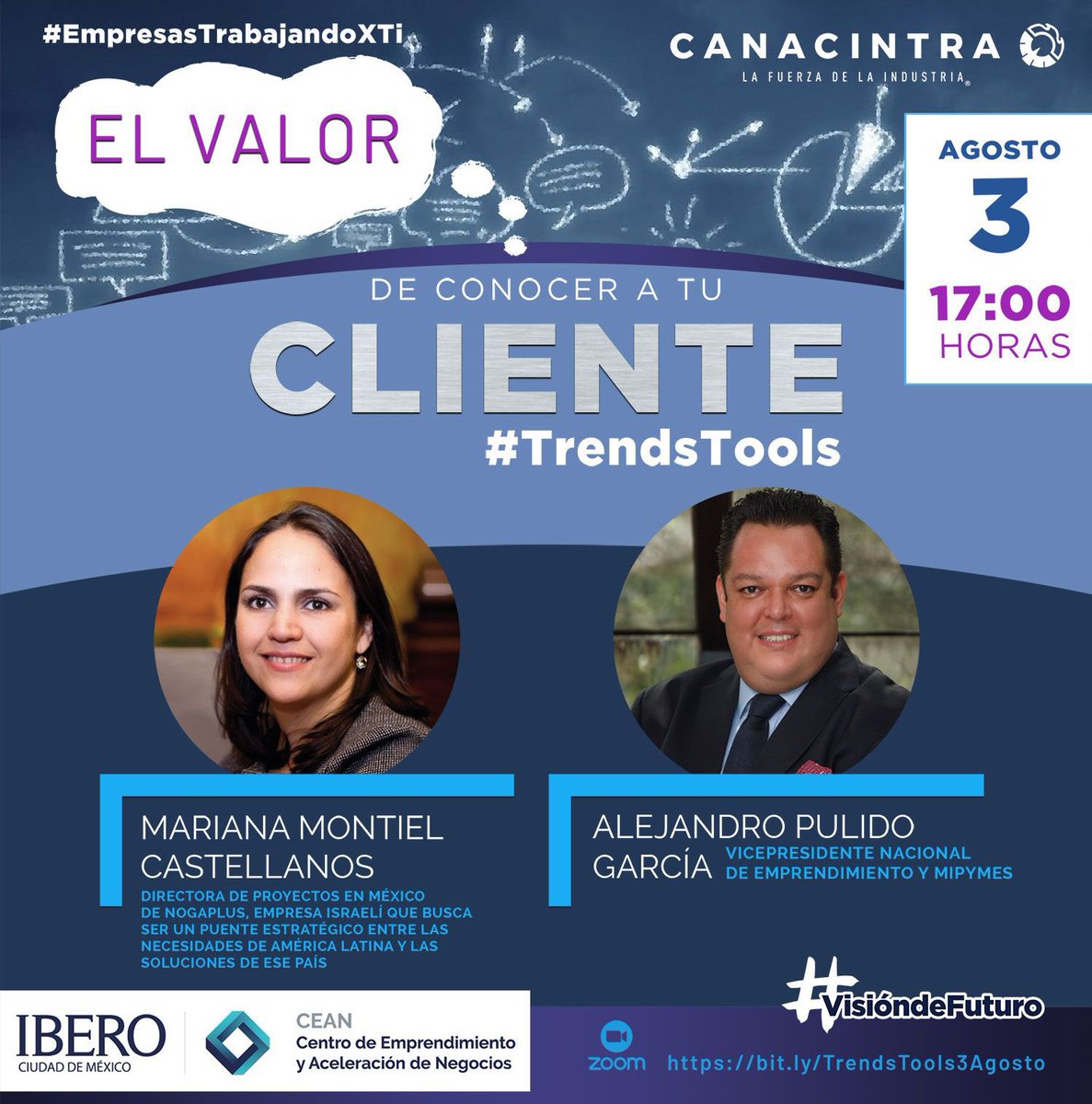 APGlobalAdvisor's tweet photo. "El valor de conocer a tu cliente: Customer Discovery"

En #TrendsTools de @CANACINTRAMex, @AlexPulidoG platicará con Mariana Montiel de @IberoCEAN. 

🗓Agosto 03, 17:00
✍🏻Registro https://t.co/o6hnmygEhd

✅X reconocimiento. 

#Emprendedores #MiPyMEs
#EmpresasTrabajandoXTi https://t.co/dfkP6Ucnk4