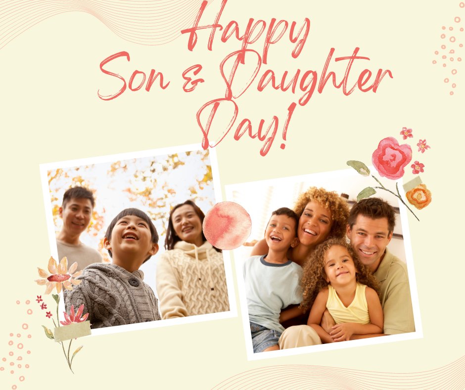 Soulsupportsys's tweet image. Happy Son &amp;amp; Daughter Day! This family holiday reminds us to take a step back from the whirlwind of paying the bills, surviving the maelstrom of current events, and what seems to be thousands of daily obligations, and spend time with our children.

#SoulSupport #Family