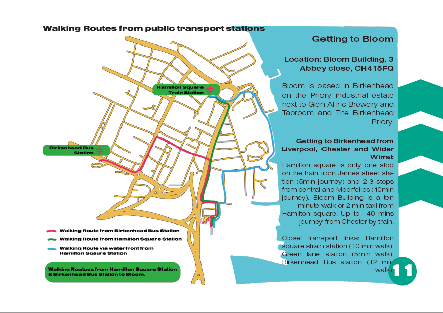 🌺How to get to Bloom 🌺 If you've never visited Bloom before and are coming to one of our events soon, then make sure to save this map! 🤩 Whether you're coming from Liverpool, The Wirral or further then this map is here to help! 🎉