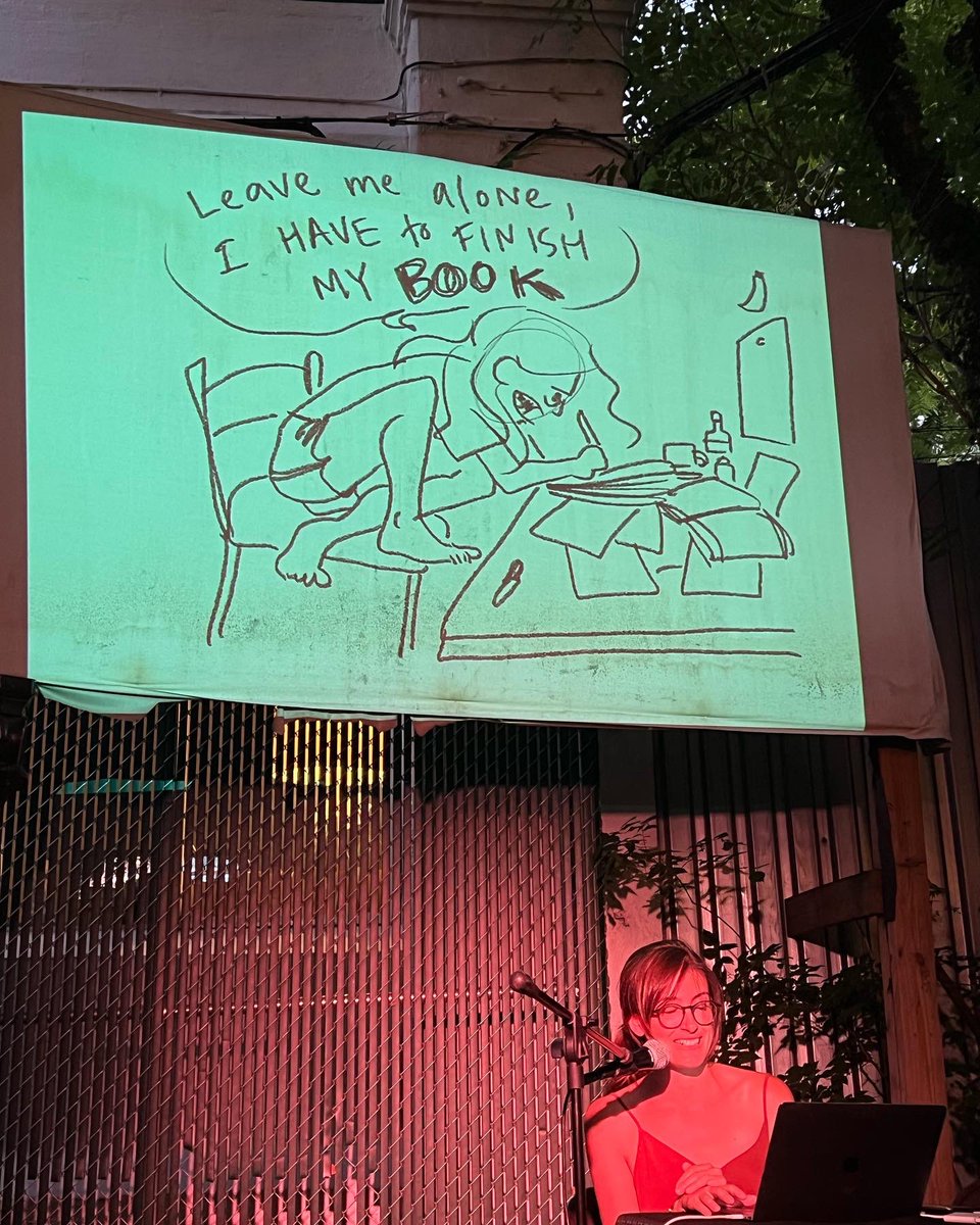 RSikoryak's tweet photo. 1/2 A fantastic Carousel in Brooklyn last night! Thanks to @CityReliquary and all the artists and audience who came out. 
Featuring @chineseladybug @amyreeder and Sofia Warren… https://t.co/xnkWOxBdUt