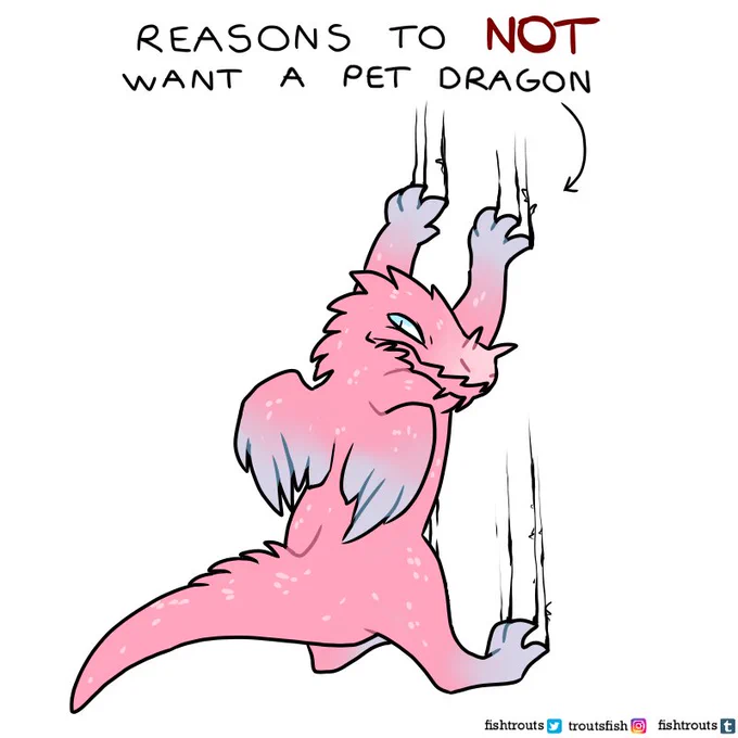 (1/2) Here's my statement why you absolutely should not want a pet dragon! And jokes on me, I still want one. 