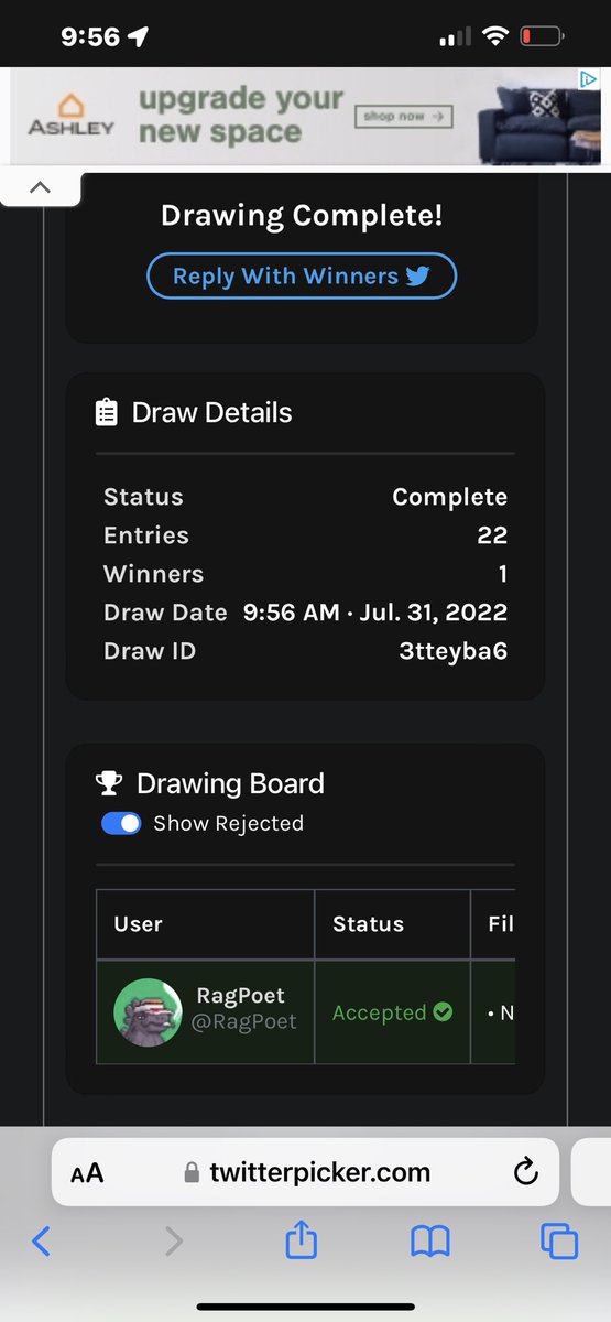 DumbassDucks's tweet photo. Congratulations @RagPoet! You have been selected as the winner for our @NFTGlizzy giveaway! We will reach out via DMs to collect your wallet information. https://t.co/GI23Ksvjqt