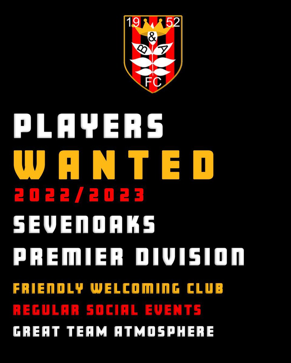 We are looking for new players for the upcoming season. Please get in touch if you are looking for a new challenge!
