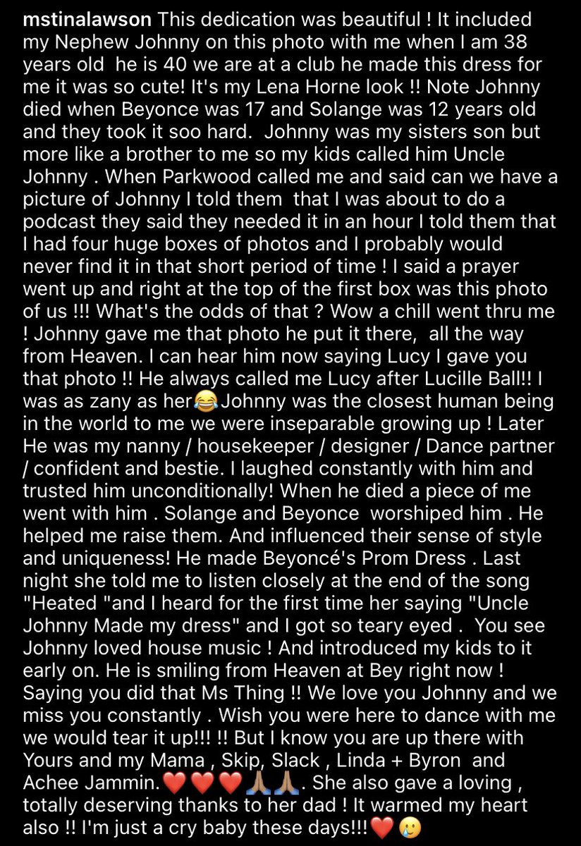 iBeyHov's tweet photo. i’m still right here it’s so personal to me 🥲 i hope my own Uncle Johnny is resting fabulously too https://t.co/tWfkSFucKb
