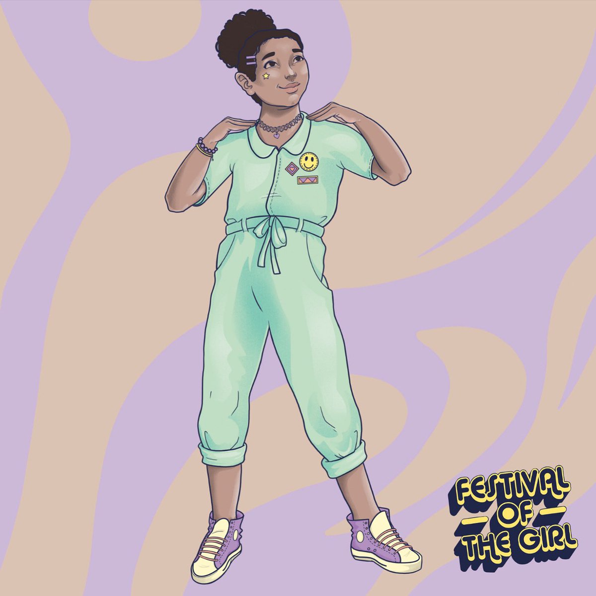 My most recent commission has just gone live and I’m so happy to see her out in the world!
It was such an honour to work with the @FestivalofGirl team on this lovely and important project. Creating Ellie has been such a joy.
#Illustrator #FestivalOfTheGirl #Feminist