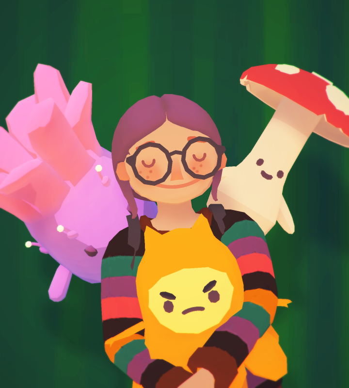 ruogz's tweet photo. Just a girl and her ooblets https://t.co/A7d7WyK06R