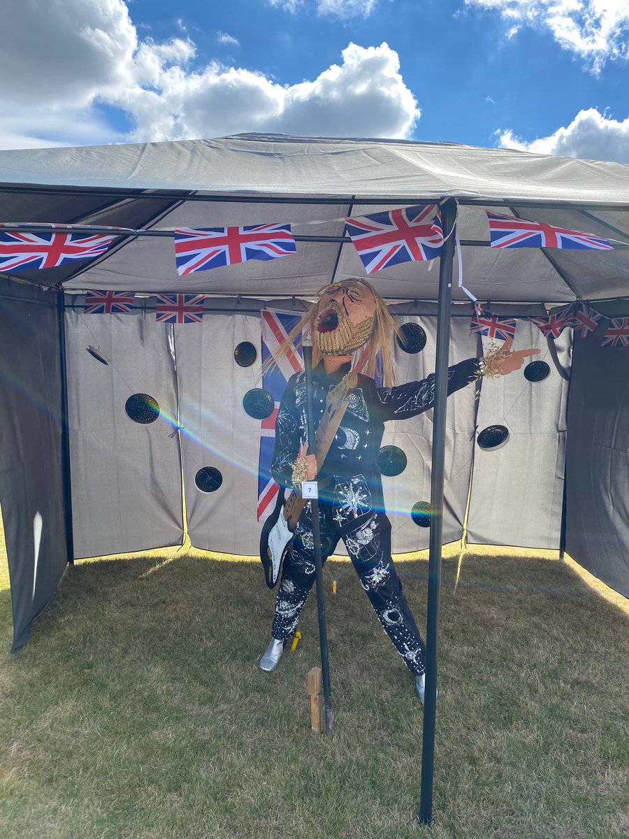 theedges3's tweet photo. @SamRyderMusic 
Just been to our local scarecrow festival and the Sam Ryder scarecrow is the star of the show. https://t.co/OgtiET9Aw9