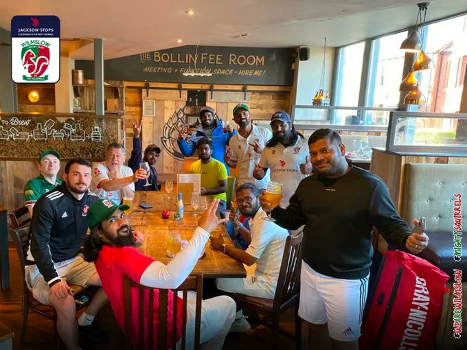 Did you know that we sponsor the local cricket club? check them out having our inhouse larger; "the mighty squirrel" 

#cricket #wilmslow #brewery #sponsorship #sport #local #supportlocal #beer