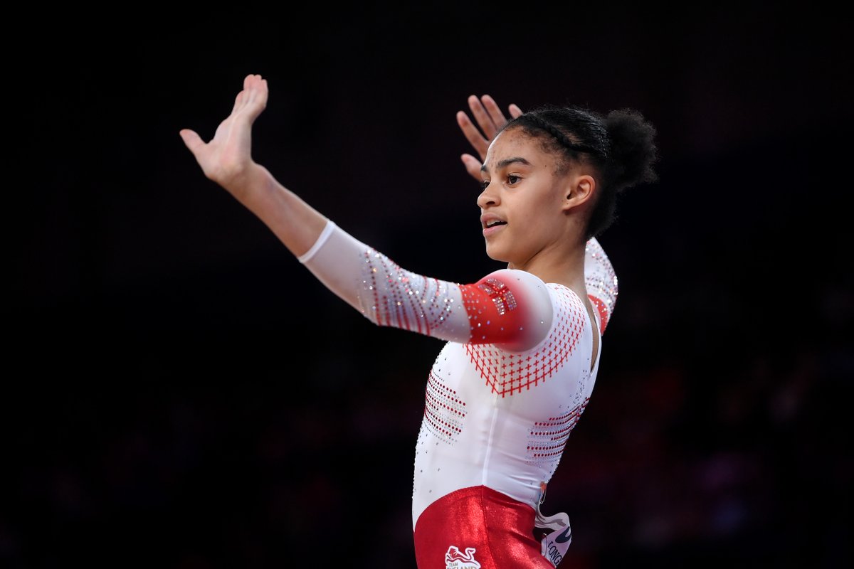 Silver for England's Ondine Achampong🥈 

The 18-year-old wins silver in the Women's All-Around final. Not bad for your first major tournament, right?🤸

<a href="/TeamEngland/">Team England</a> #B2022 #CommonwealthGames22 #CommonwealthGames