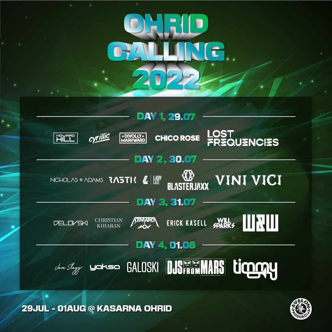Tonight🔥🔥🔥 OHRID CALLING2022 in Macedonia🇲🇰

Set time 22:00-22:40

#macedonia 
#ohridcalling 
#ohridcalling2022