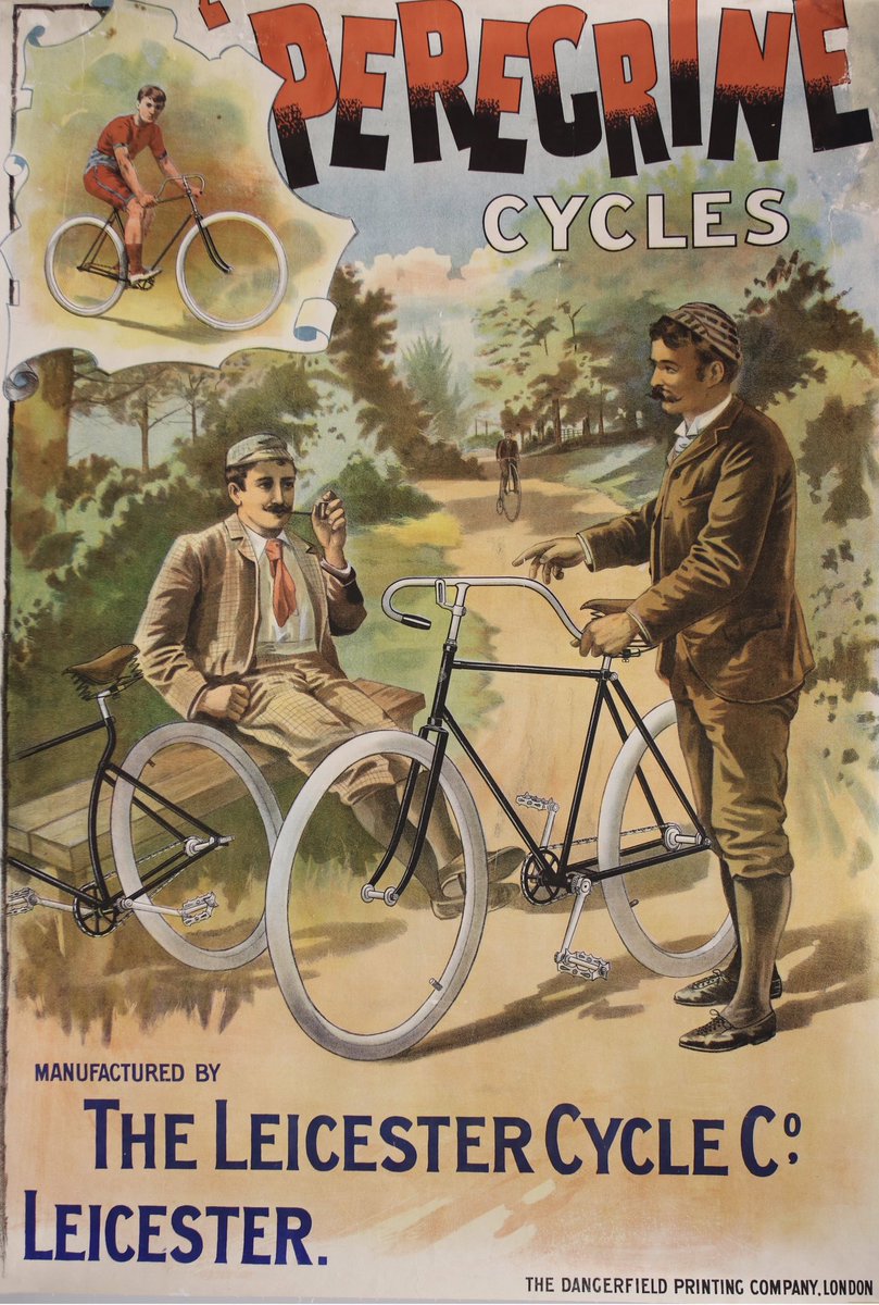 Joven, viejo, pobre, rico, hombre, mujer. Todos subieron a sus bicicletas. Todos vuelven a subirse. Art: ‘Peregrine Cycles’ ~1900. 🚲🚲👏🏽