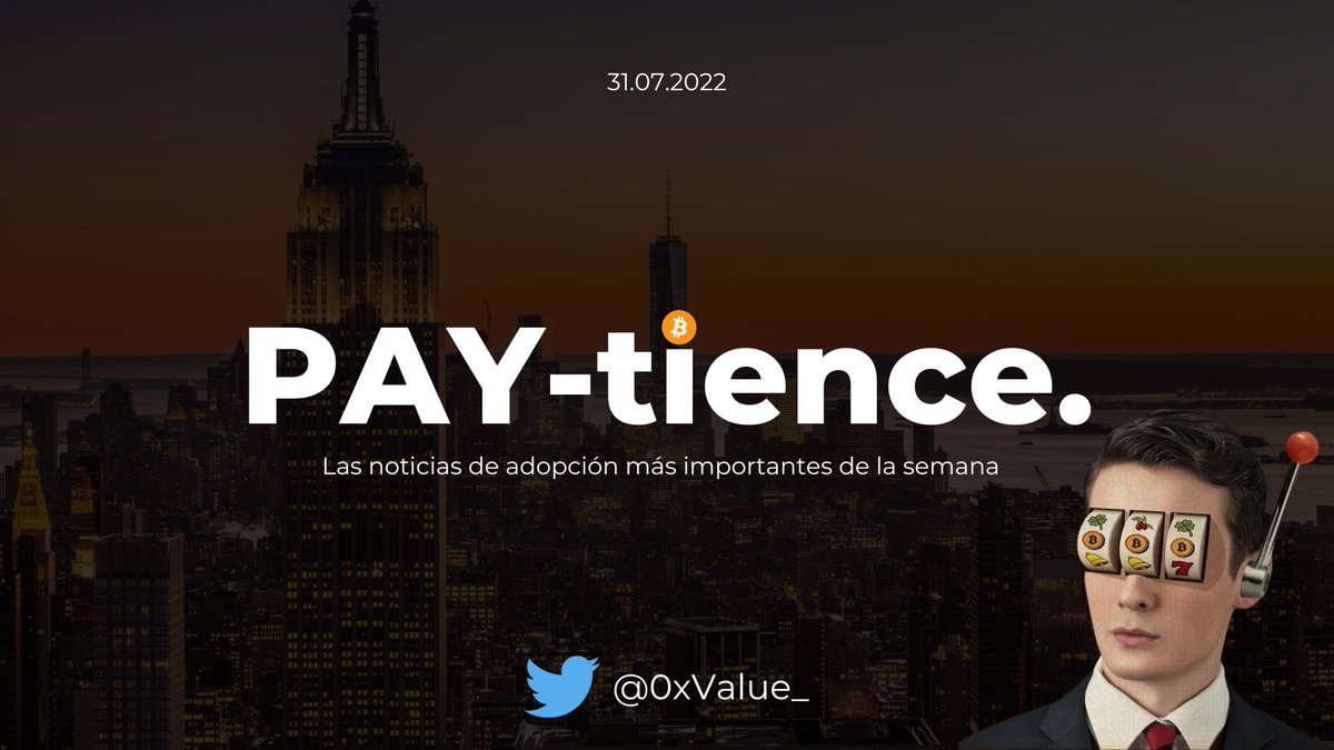 0xValue_'s tweet photo. Diario de un bear-market 📖

La adopción es aquello que pasa mientras tú estás preocupado por la cotización de Bitcoin. 

Te traigo las noticias de adopción más importantes de esta semana, ¿te quedas? 

🪡🧵 https://t.co/TryniaD3ji