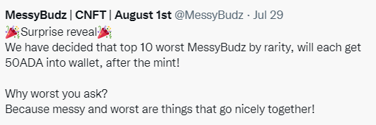 MessyBudz | CNFT | MINTING NOW! tweet media