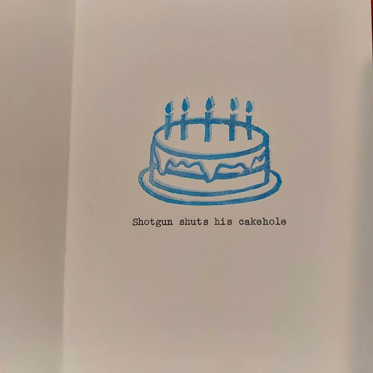 emilykwelsh's tweet photo. Custom birthday card by the brilliant @wordsworthian for a very special birthday 🥳 Check them out on Etsy! #spntor #supernatural #supernaturalconvention #supernaturalfamily #shotgun #cakehole #shoplocal #Etsy https://t.co/9eBU0G5SCw