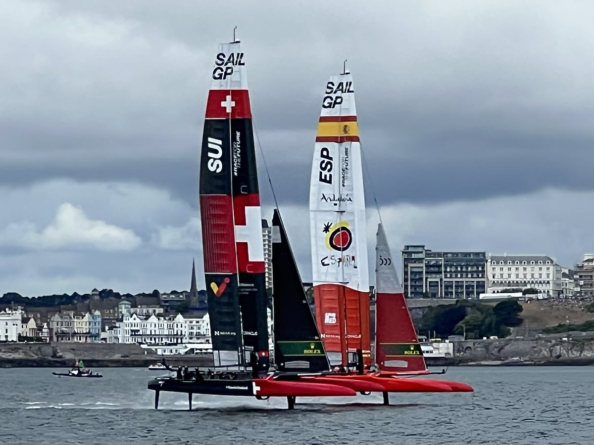 What a day on the water with Plymouth RNLI. Strategically placed whilst the British Sail GP was on. Amazing to see such powerful machines crewed by amazing athletes.