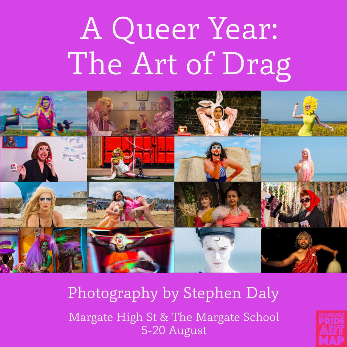 I have an exhibition on Margate High St for two weeks featuring 18 local queer artists x