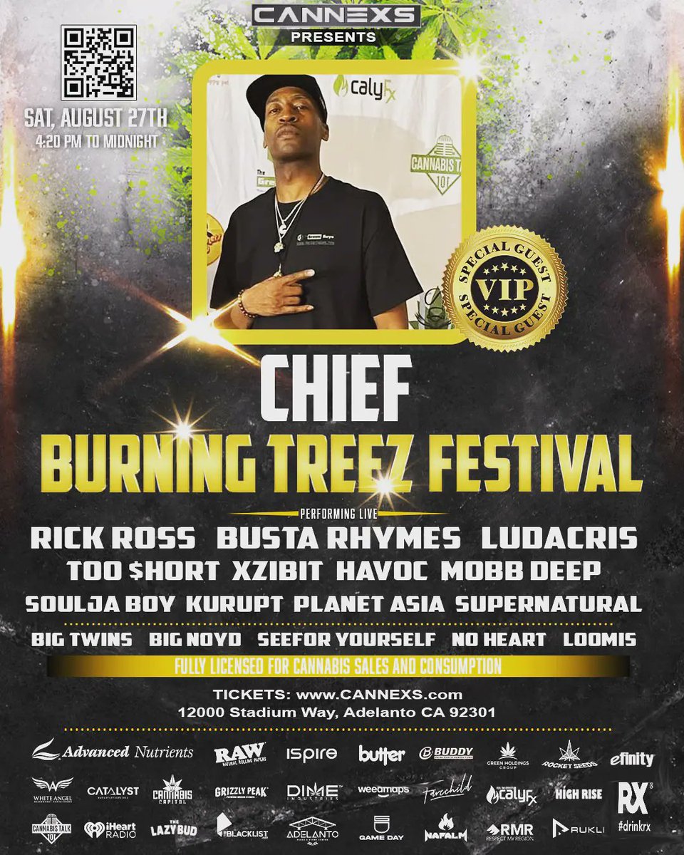chief1love's tweet photo. Its going up this month.... blessed to have my name on few mega platforms this month!.. this is just one of the biggest events this year im a be at! Im also judging the #world_cannabis_cups here!! Burning TreeZ Festival for #cannex
#burningtreezfestival
For more info and tickets https://t.co/tzWckPzVs5