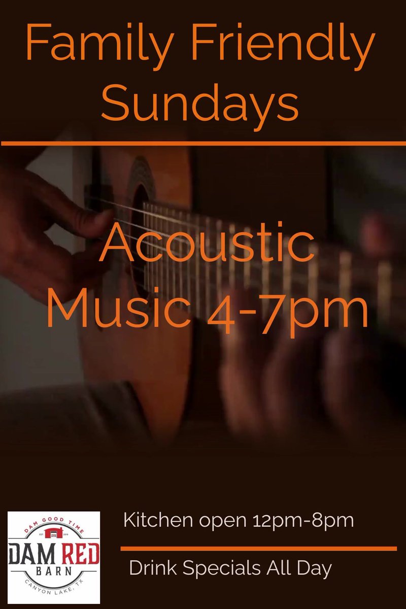 DamRedBarn's tweet photo. Family Friendly Sundays at the DRB !! Kitchen open today from 12pm-8pm with Brunch options available all day !! Acoustic Music on stage at 4pm with Andrae Blissett &amp; David Michael Selbo https://t.co/6Q8yiMzJP1