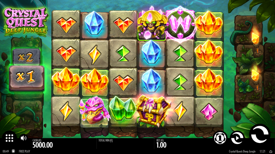 Crystal Quest Deep Jungle Slot Review – Thunderkick

