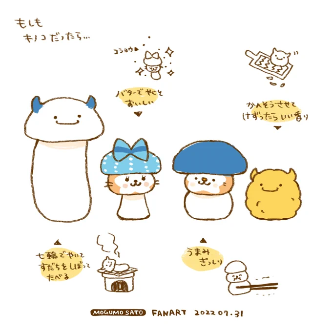 もしもキノコだったら…というらくがき… 