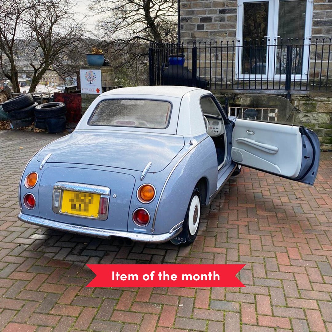 PaperclipHQ's tweet photo. It's time for July's Item of the Month! 🏆

Take a look this gorgeous Nissan Figaro, available today in West Yorkshire from seller: mariam28 🚗

Find this and loads more amazing buys on the @papercliphq marketplace...🖇

#classiccar #vintagecar #onlineshopping https://t.co/mNhLE5y3wr