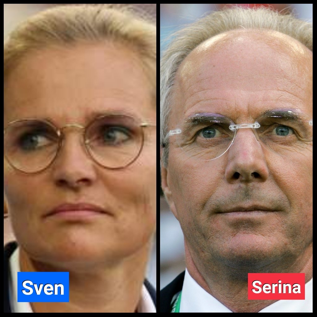 teejworld_'s tweet photo. I knew i recognised her #ENG #EngvGer #EURO2022 #serinaweigman https://t.co/UixGWRnGP0