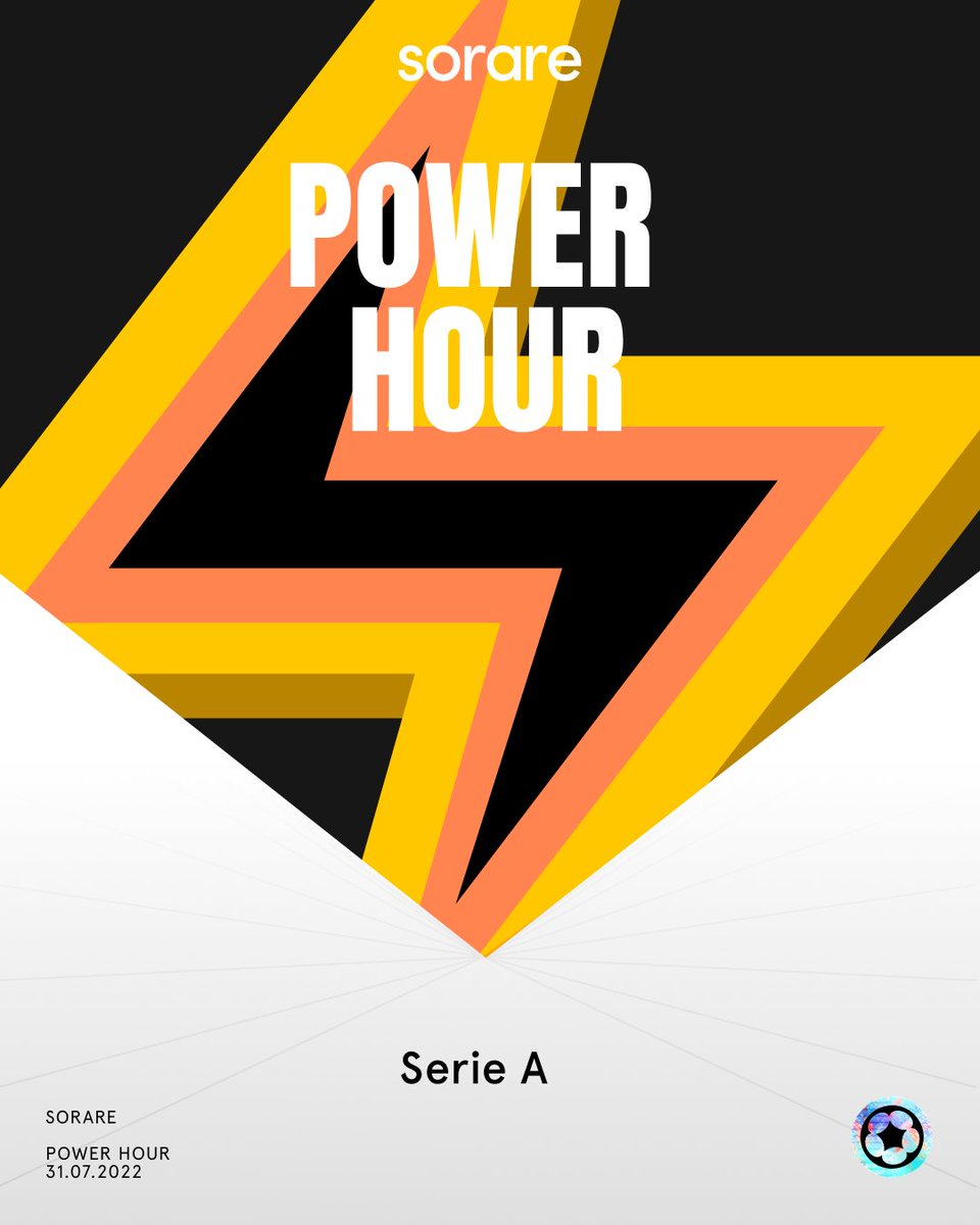 Sorare's tweet photo. Prepare for the return of Serie A with tonight's Power Hour 🇮🇹⚡️

⏰ Auctions start 4pm ET / 10pm CET! https://t.co/QWAAXfaceZ
