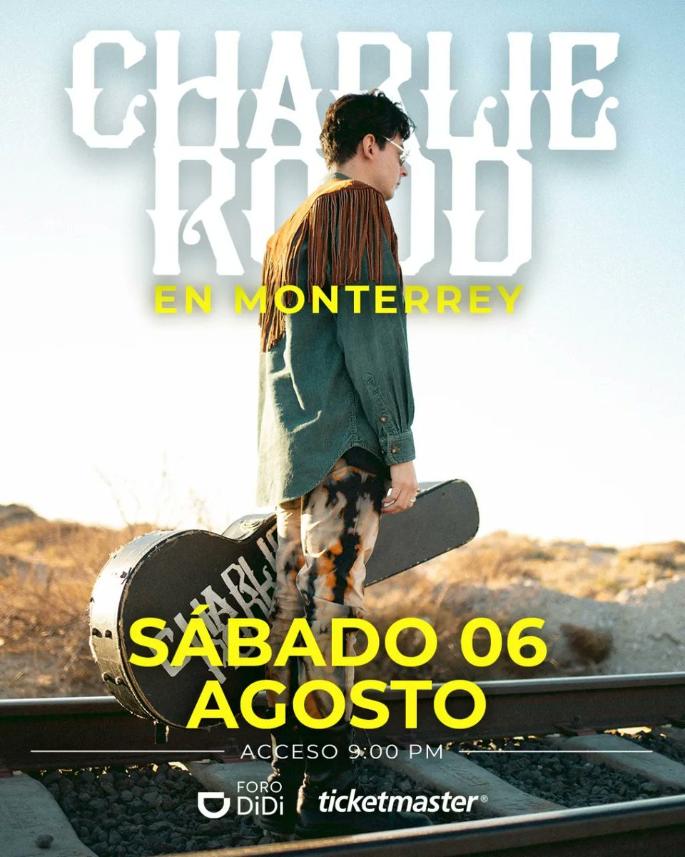 tiemporegionl's tweet photo. #CONCIERTOS | 🎶 ¡ @Charlie_Rodd encenderá el escenario del @ForoDiDi ! 🎶 Este 6 de AGOSTO, acompañado de #TheShelterBand, #TUVE y #LaMarian 🙌 ¡Boletos AQUÍ! 👉👉 https://t.co/G0IRimcLWe 🎟
#TiempoRegio #Comparte #Siguenos #ForoDidi #CharlieRodd #Rock #Alternativo https://t.co/lNrHccArKZ