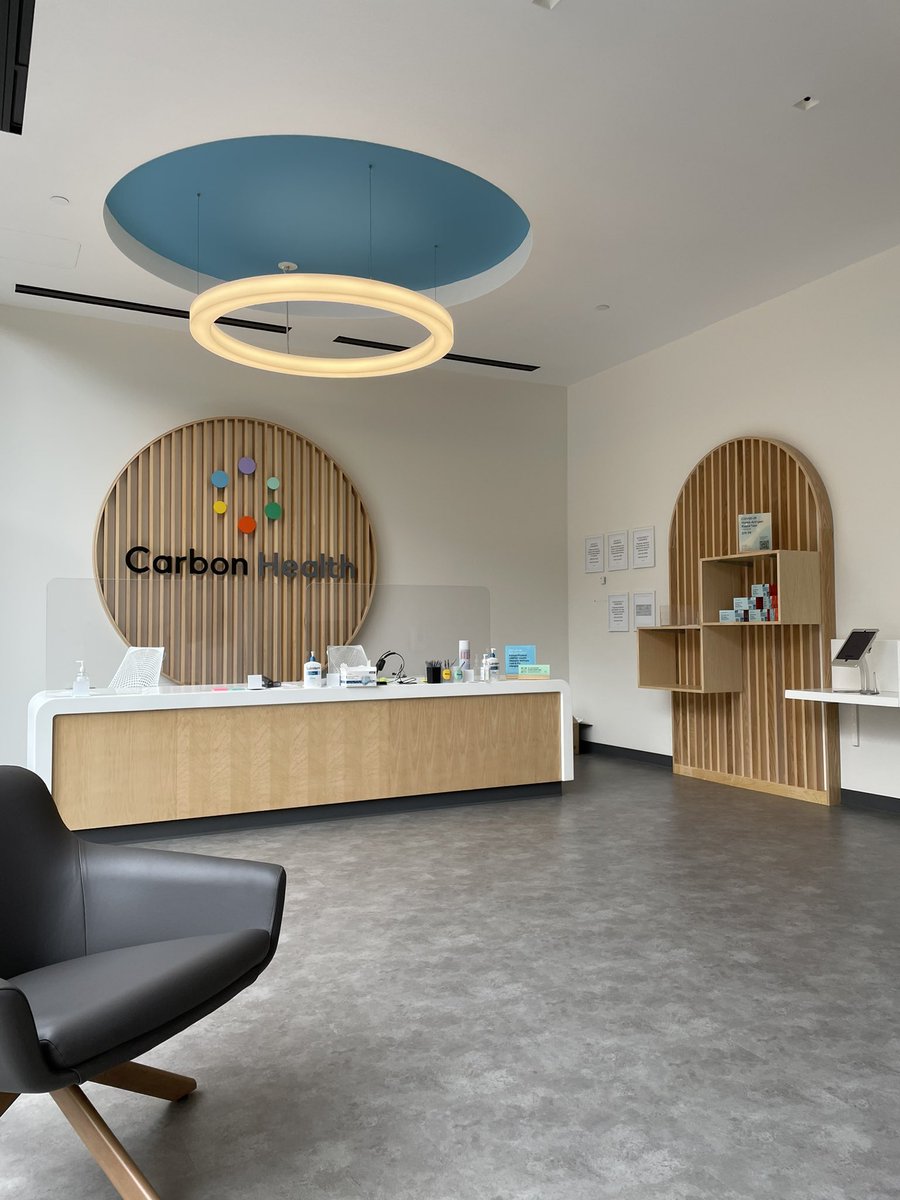 Visited the new <a href="/CarbonHealth/">Carbon Health</a> Civic Center clinic. Love their aesthetic!