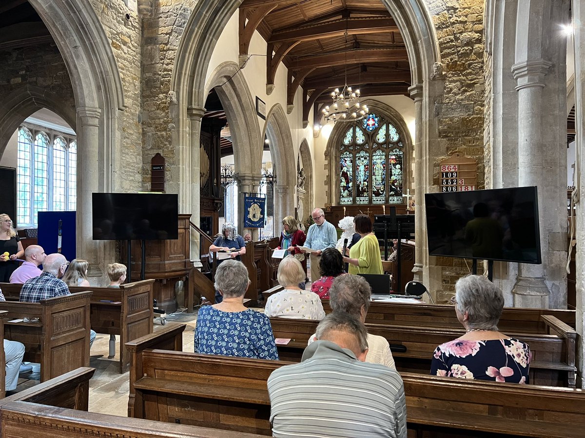GtBowdenChurch's tweet photo. Had a lovely messy weekend at Great Bowden Church this weekend today we had our messy Family service with music and drama #messyweekend #messychurch https://t.co/7PKkrCS5mN