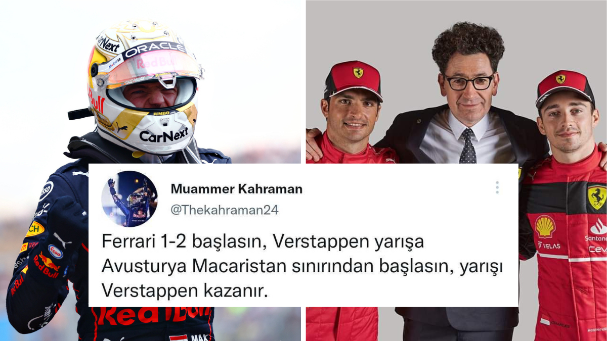 onedio_spor's tweet photo. Verstappen Uçtu, Ferrari Seyretti! Macaristan Grand Prix'sinin Ardından Sosyal Medyadan Gelen Tepkiler https://t.co/pqwuNgSte4 https://t.co/fONiRfgZnC
